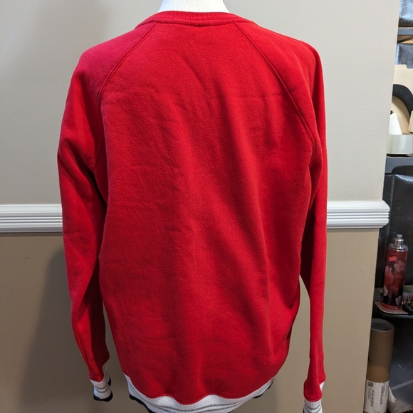 Women's FILA giant bright red logo sweatshirt.  Size large. - Picture 3 of 9